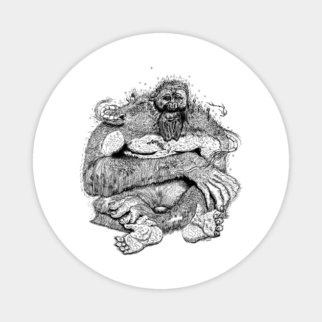 Sasquatch Magnet by Gregery James Miller